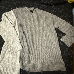 Simply Vera Vera Wang Gray Knit Sweater
